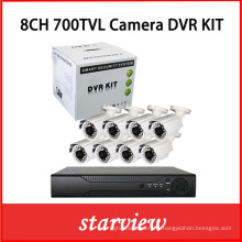 8CH 700tvl 1/3 &quot;Sony 960h CCD Outdoor Cameras Kits DVR